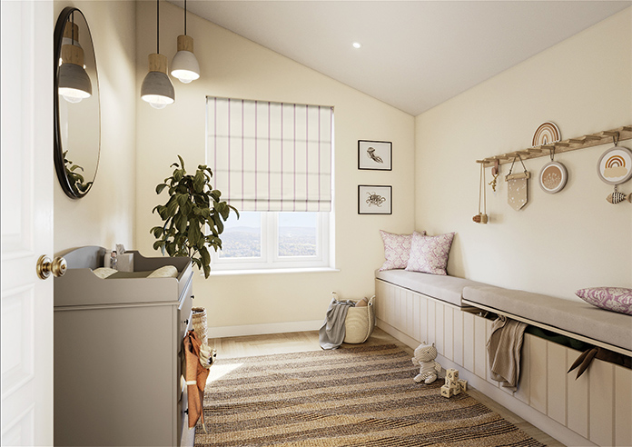 The British Stripe Co. Victoria, Brighton No.2 - Twist&Fit Roman Blind - Image 7